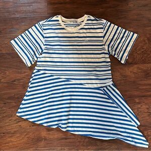 Uniqlo x J W Anderson Striped Asymmetric Tshirt Large Unique rare